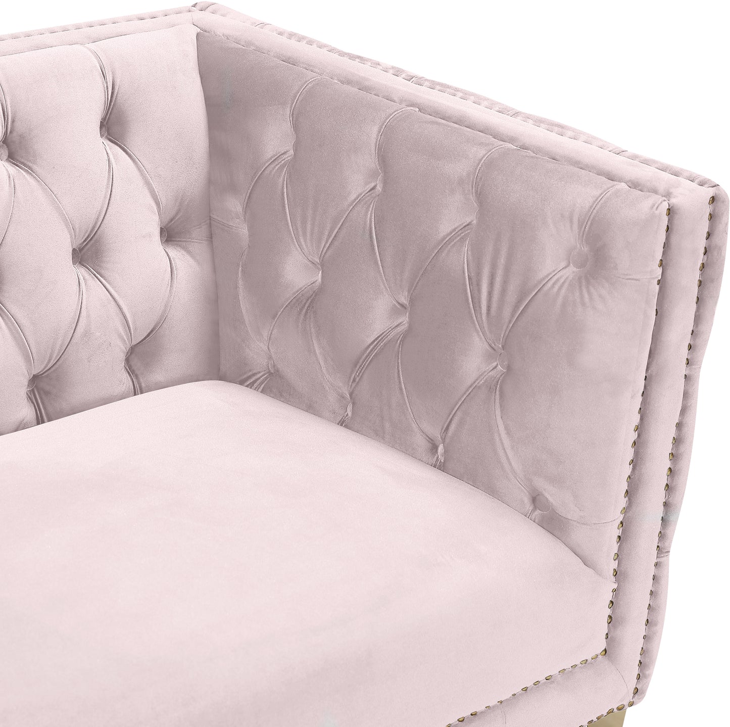 alexander pink velvet chair c