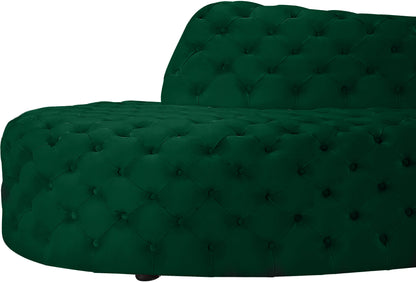 Creston Green Velvet 2pc. Sectional Sectional