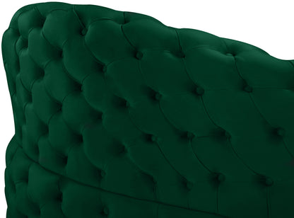 Creston Green Velvet 2pc. Sectional Sectional