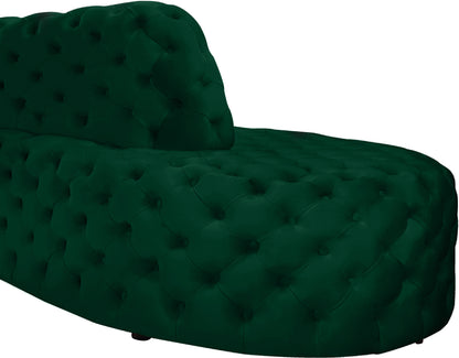 Creston Green Velvet 2pc. Sectional Sectional