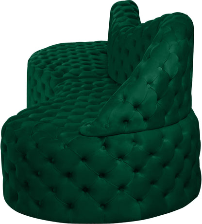 Creston Green Velvet 2pc. Sectional Sectional