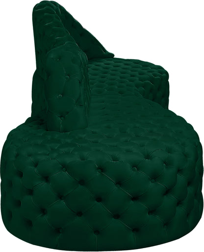 Creston Green Velvet 2pc. Sectional Sectional