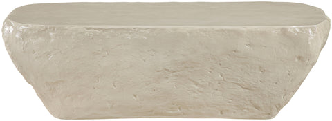 Talia Beige Concrete Indoor/Outdoor Coffee Table, 1 Piece