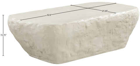 Talia Taupe Concrete Indoor/Outdoor Coffee Table, 1 Piece