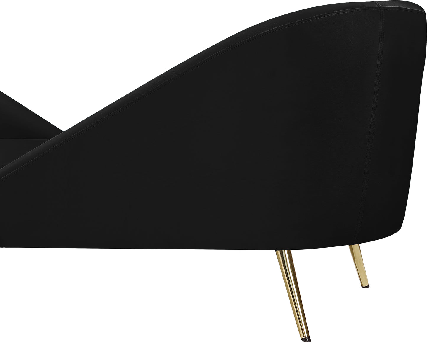 opera black velvet chaise chaise