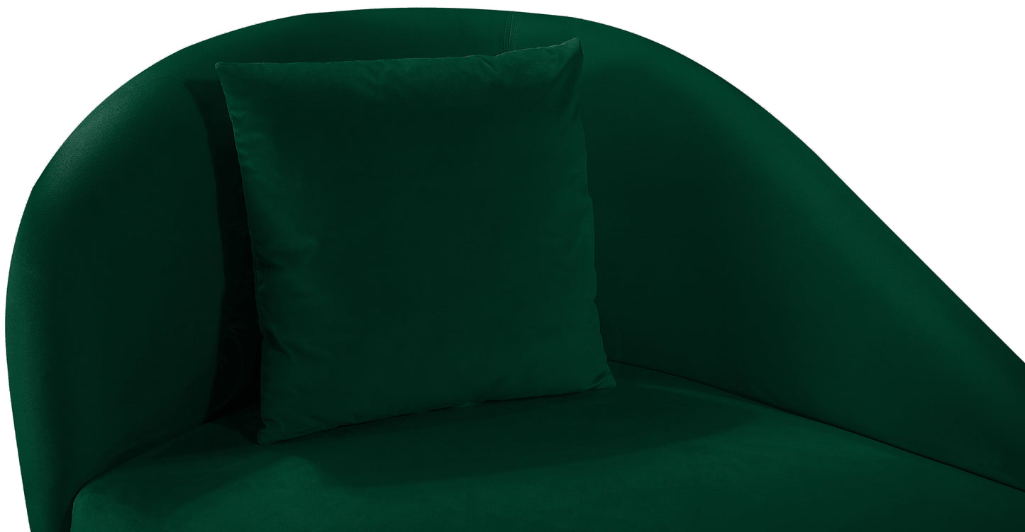 opera green velvet chaise chaise