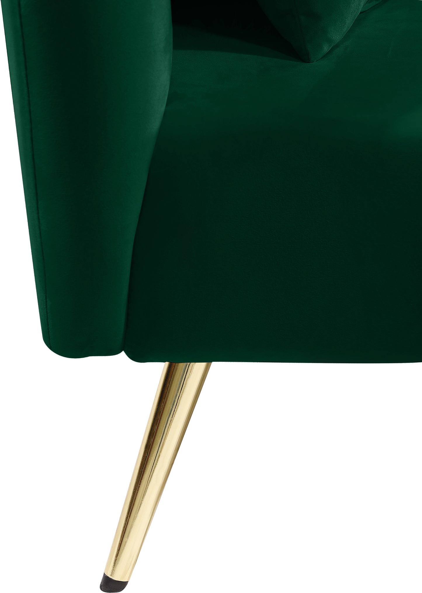 opera green velvet chaise chaise