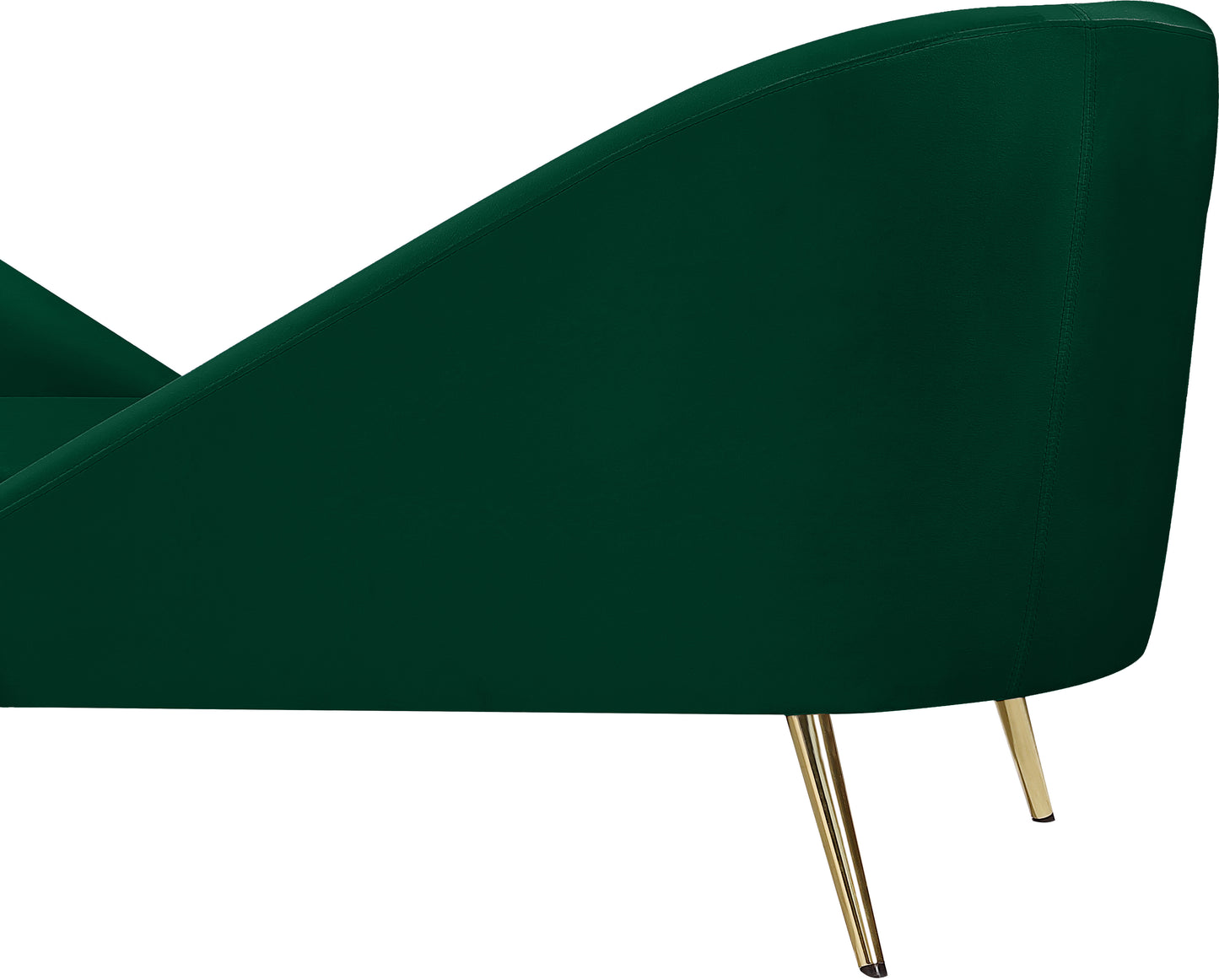 opera green velvet chaise chaise