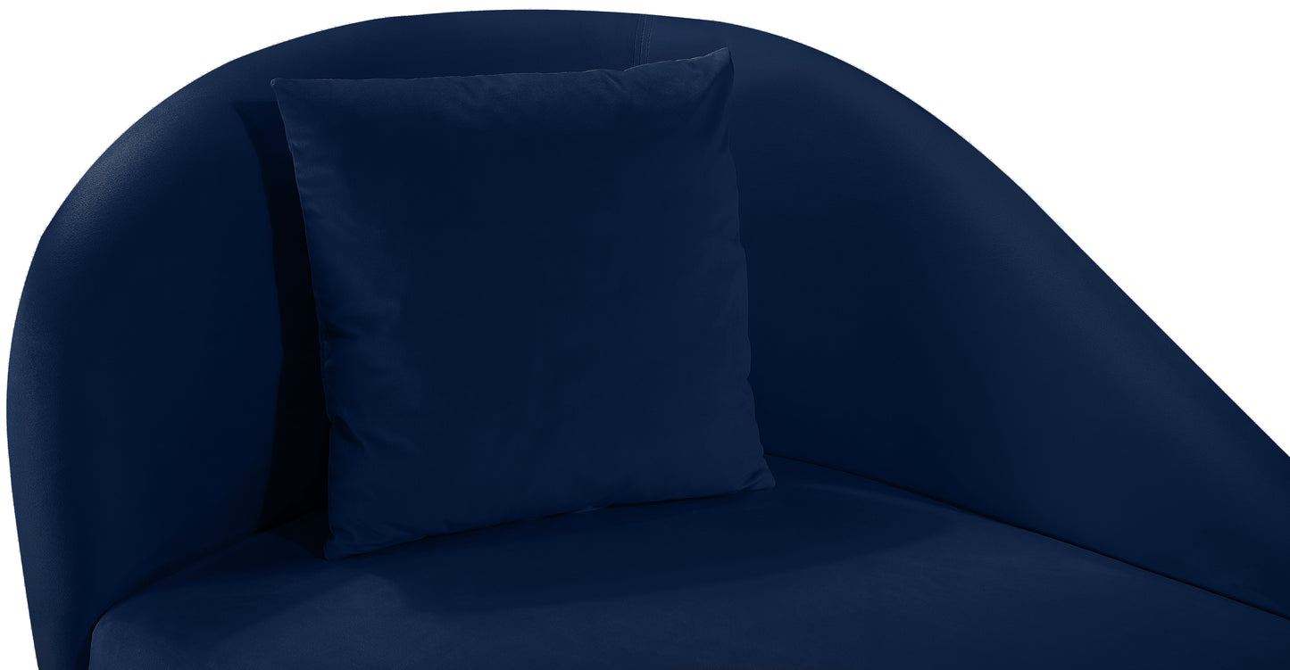 opera navy velvet chaise chaise