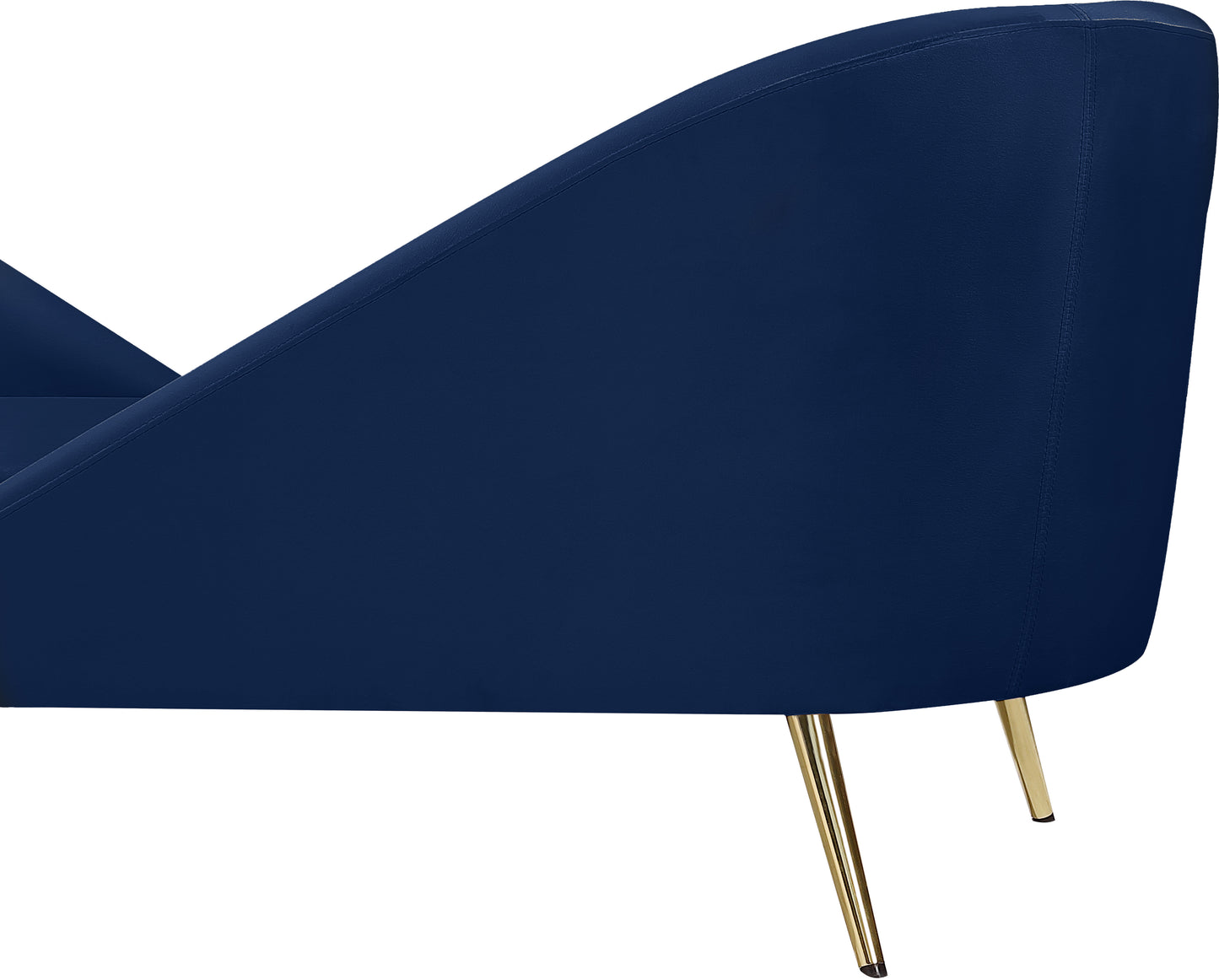 opera navy velvet chaise chaise