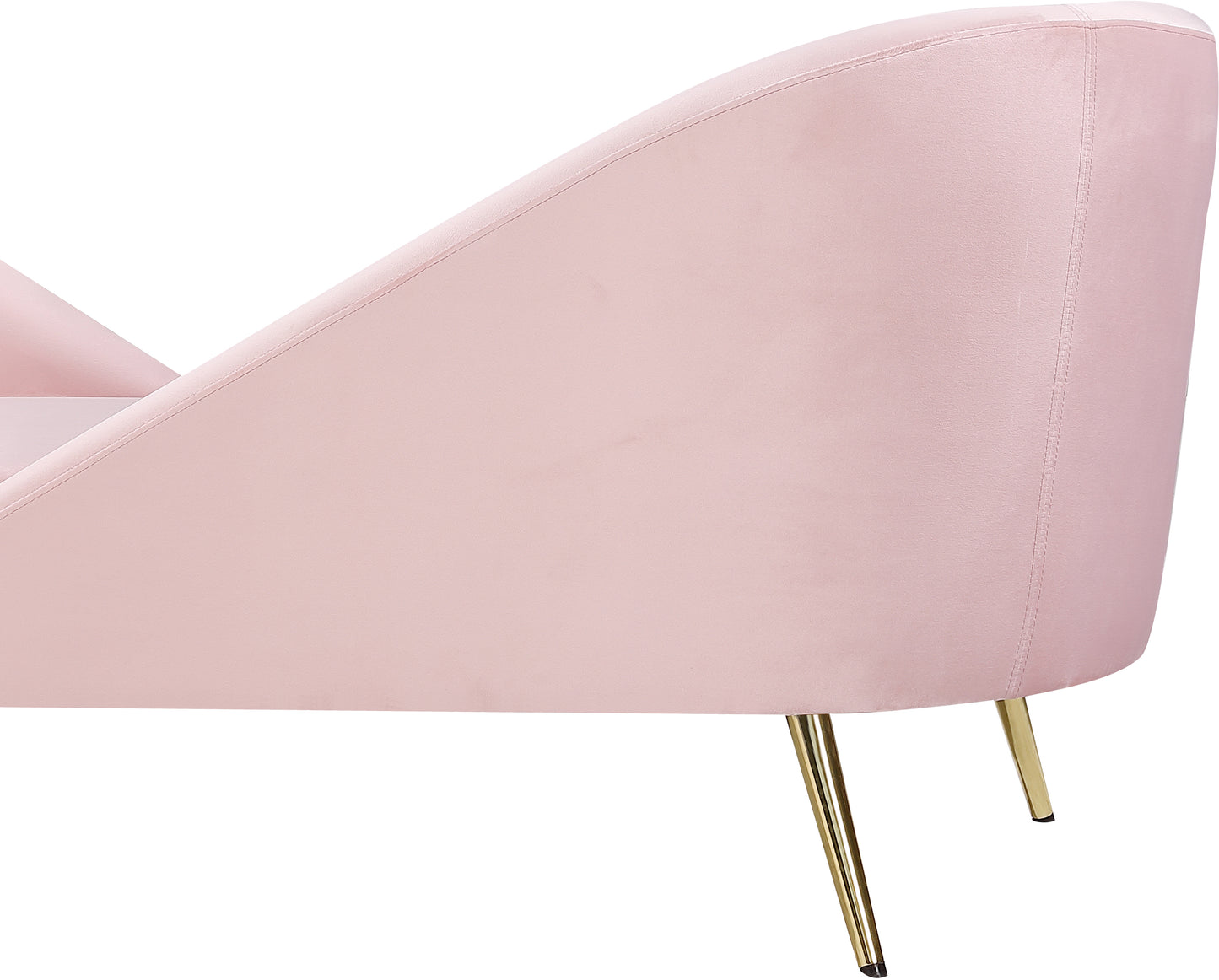 opera pink velvet chaise chaise