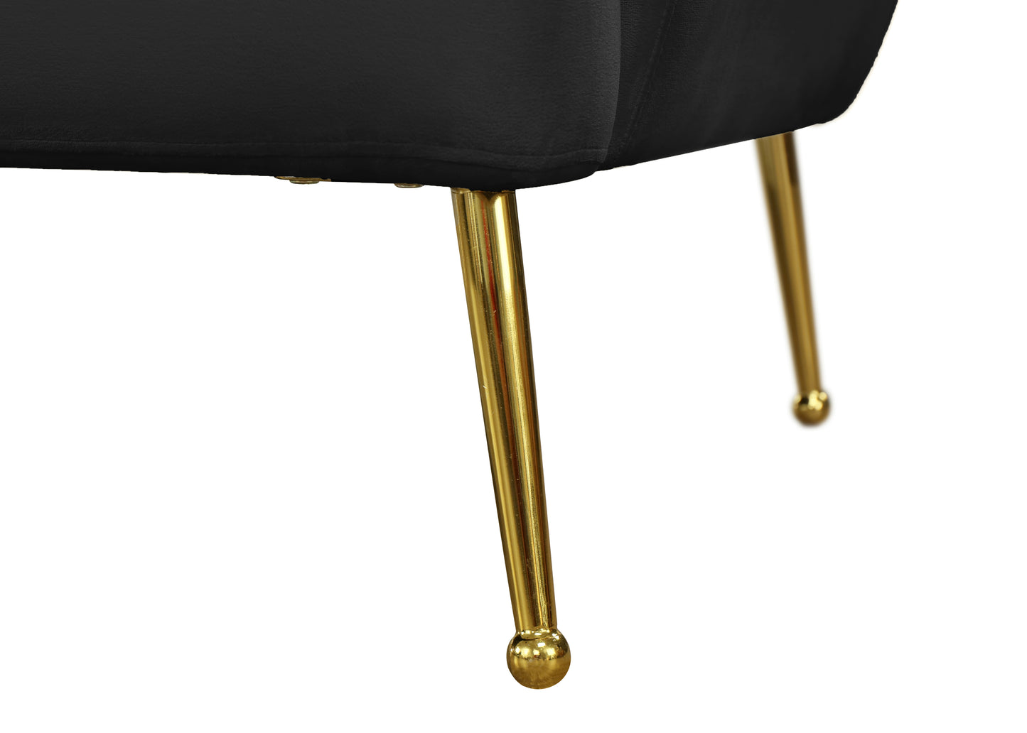 liam black velvet chair c