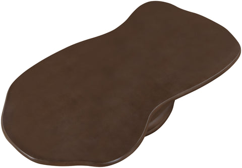 Olive Brown Concrete Indoor/Outdoor Coffee Table, 1 Piece