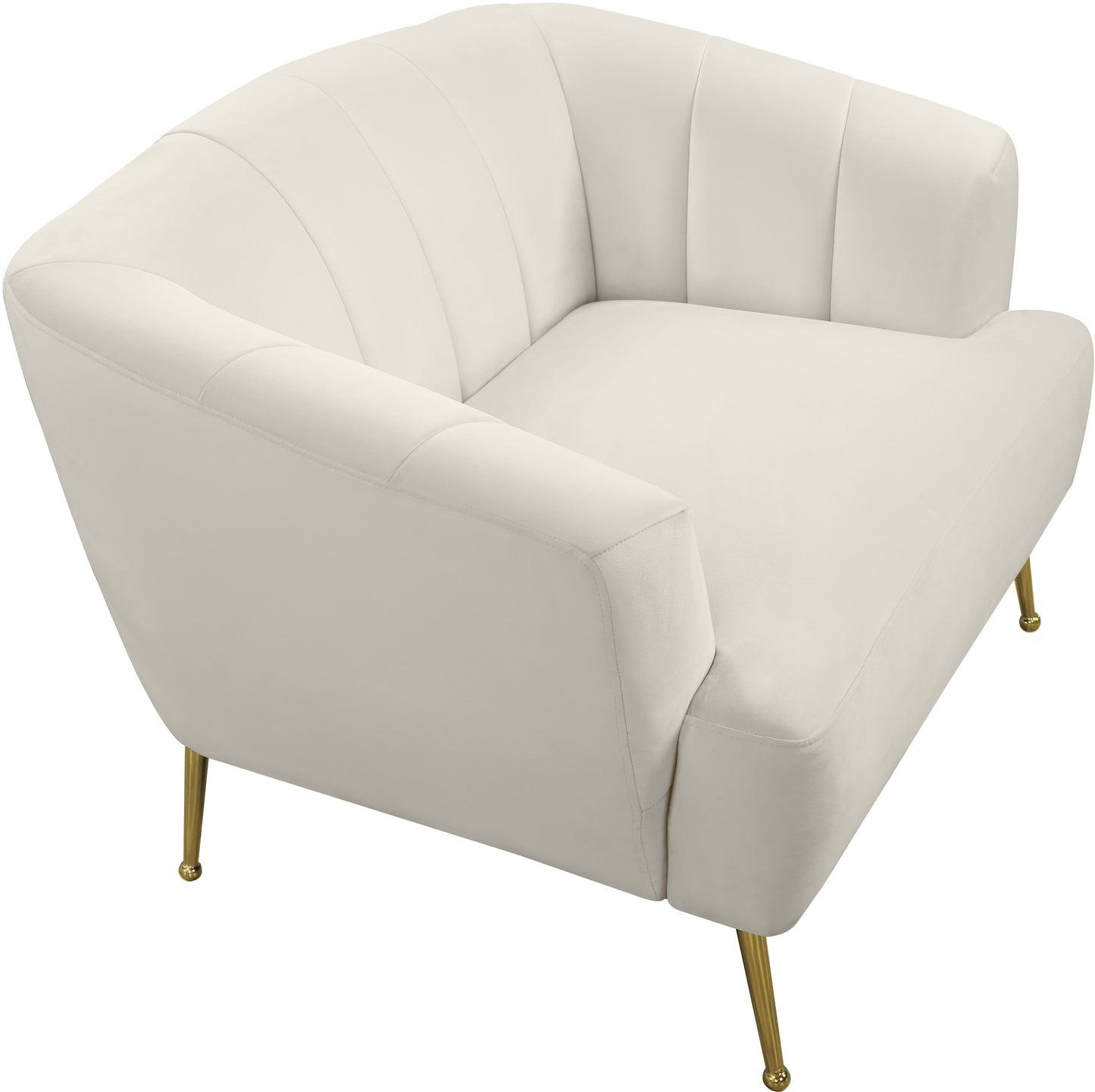 liam cream velvet chair c