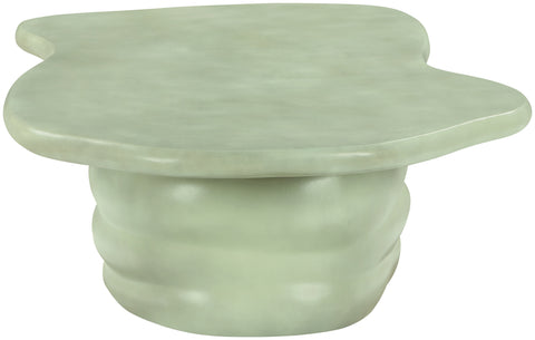 Olive Green Concrete Indoor/Outdoor Coffee Table, 1 Piece