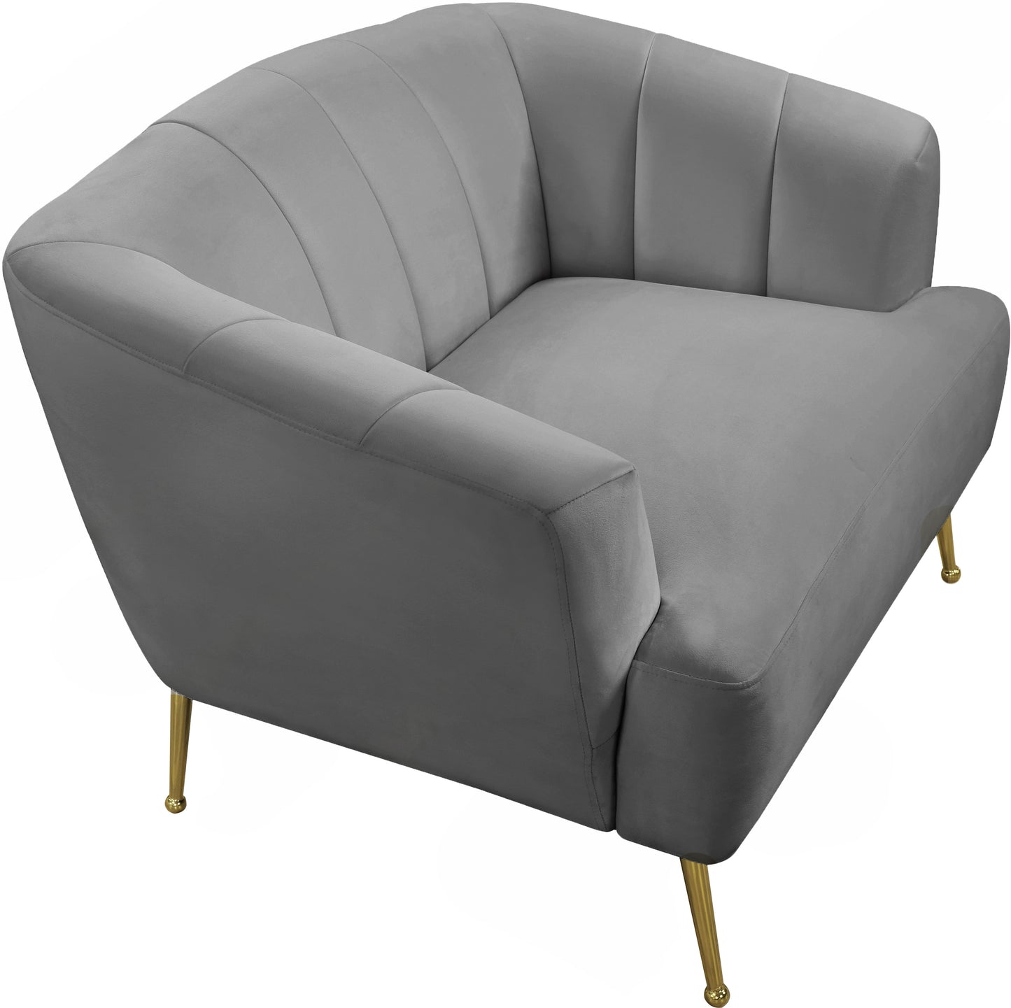 liam grey velvet chair c