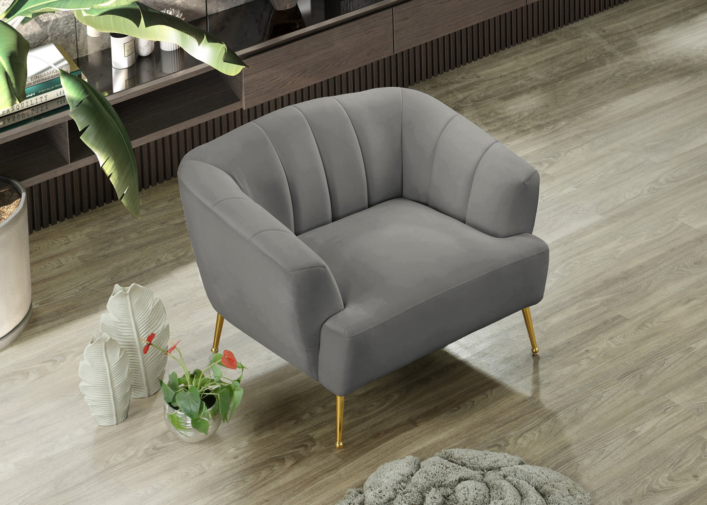 liam grey velvet chair c