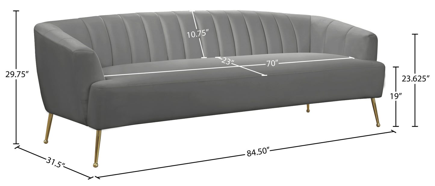 liam grey velvet sofa s