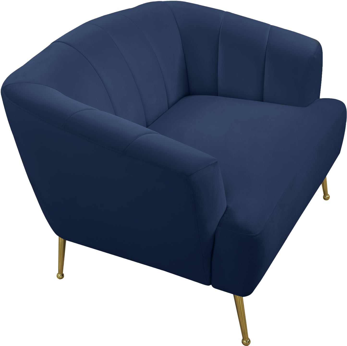 liam navy velvet chair c