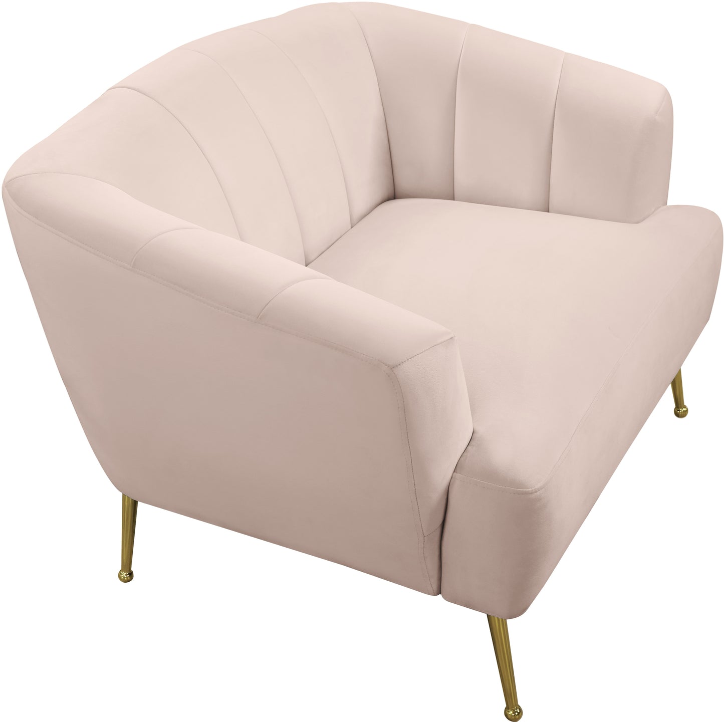 liam pink velvet chair c