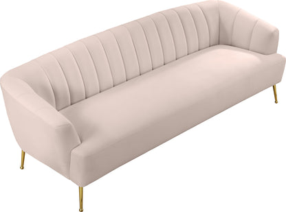 Liam Pink Velvet Sofa S