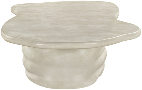 Olive Beige Concrete Indoor/Outdoor Coffee Table, 1 Piece