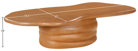 Olive Terracotta Concrete Indoor/Outdoor Coffee Table, 1 Piece