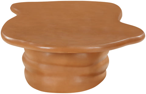 Olive Terracotta Concrete Indoor/Outdoor Coffee Table, 1 Piece
