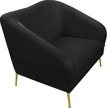 Blair Black Velvet Chair C