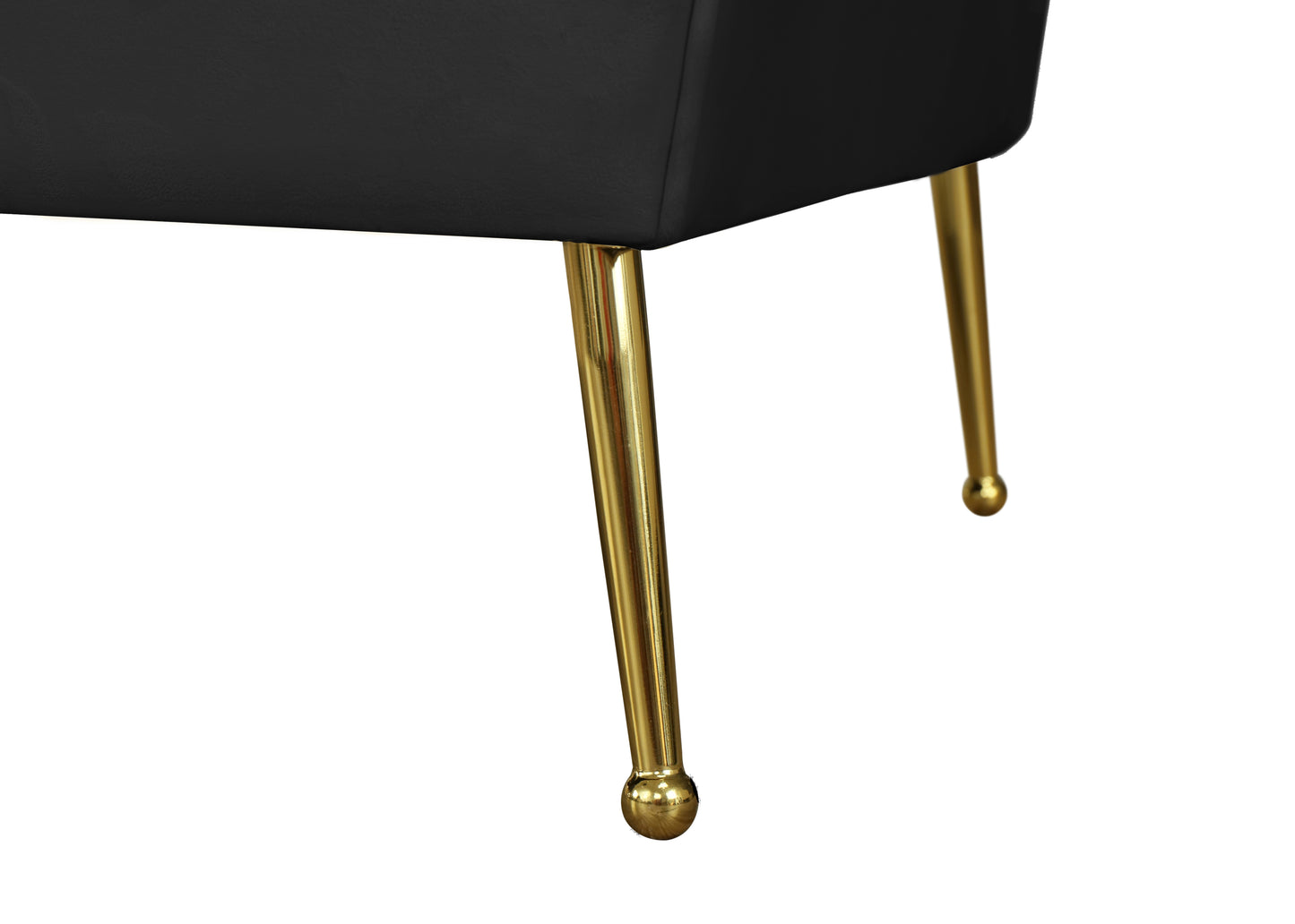 blair black velvet chair c