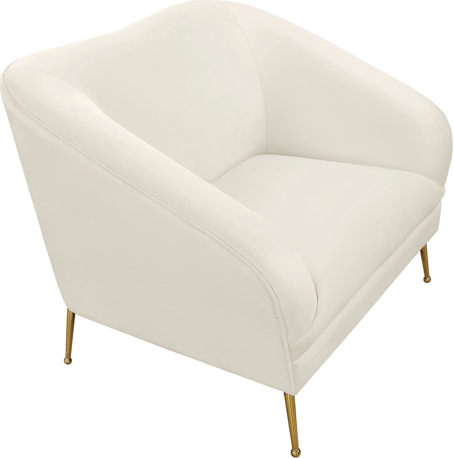 blair cream velvet chair c