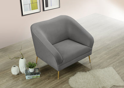 Blair Grey Velvet Chair C