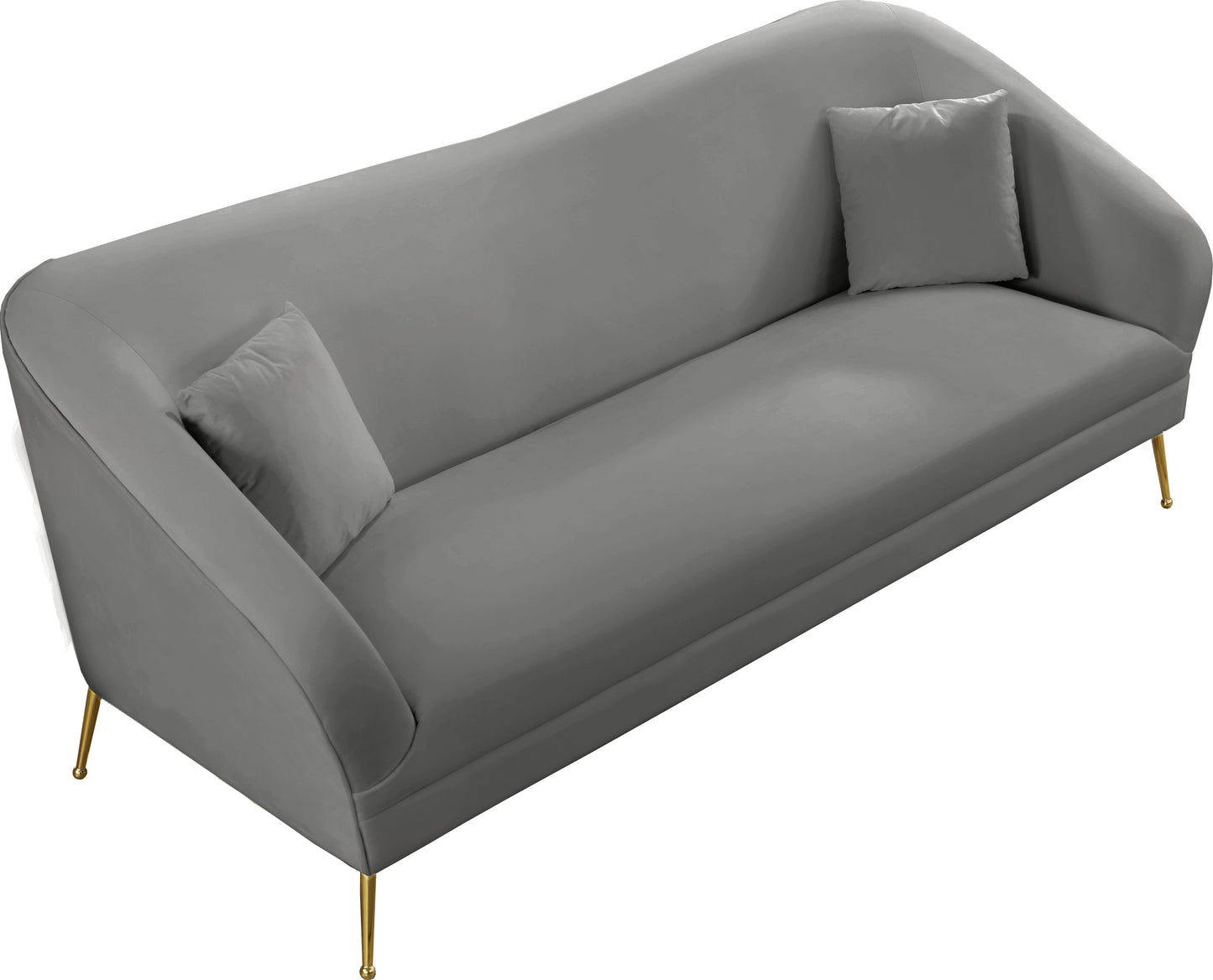 blair grey velvet sofa s