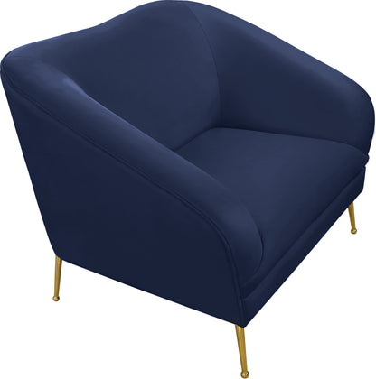 Blair Navy Velvet Chair C