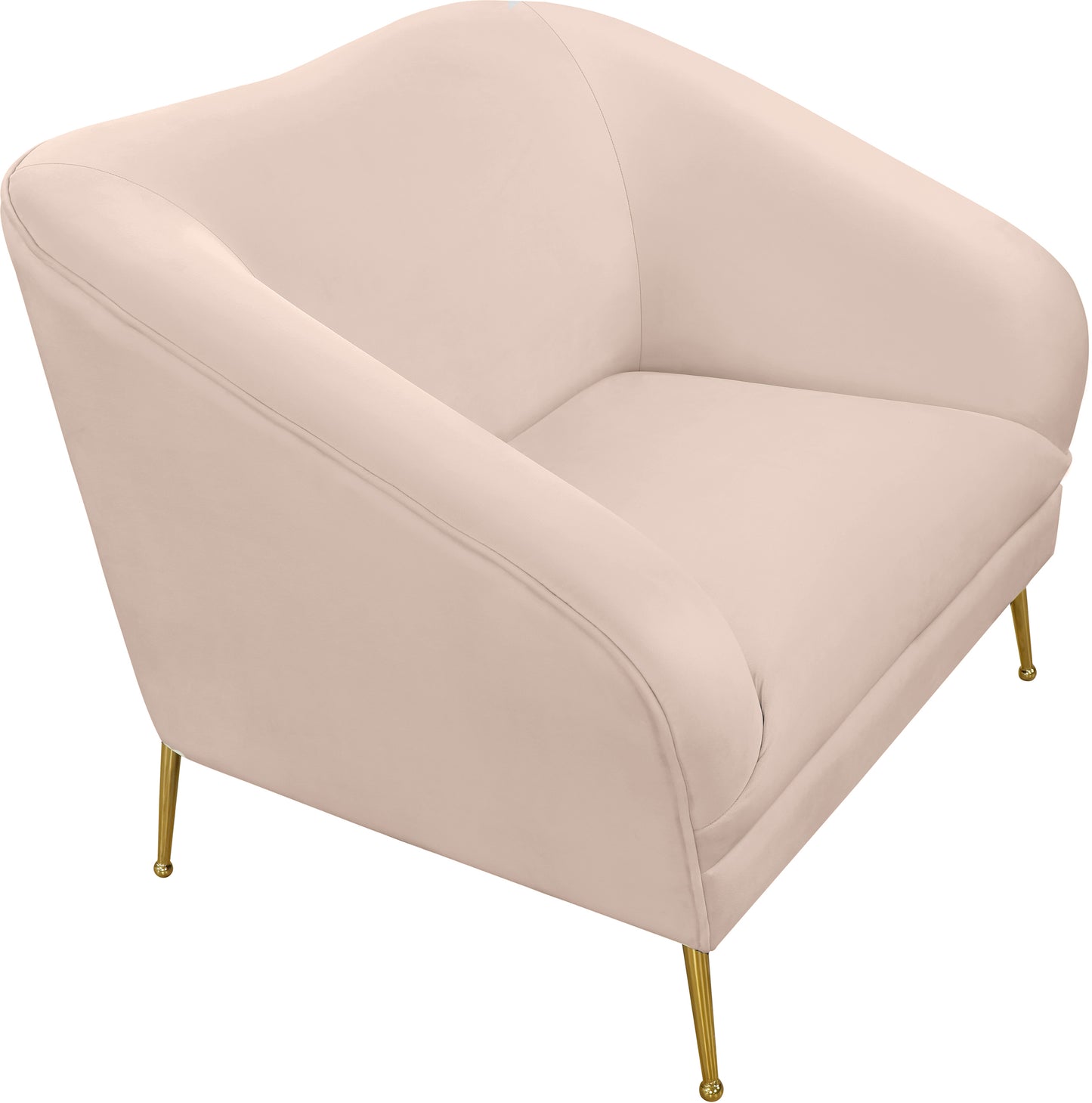 blair pink velvet chair c