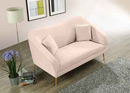 Blair Pink Velvet Loveseat L