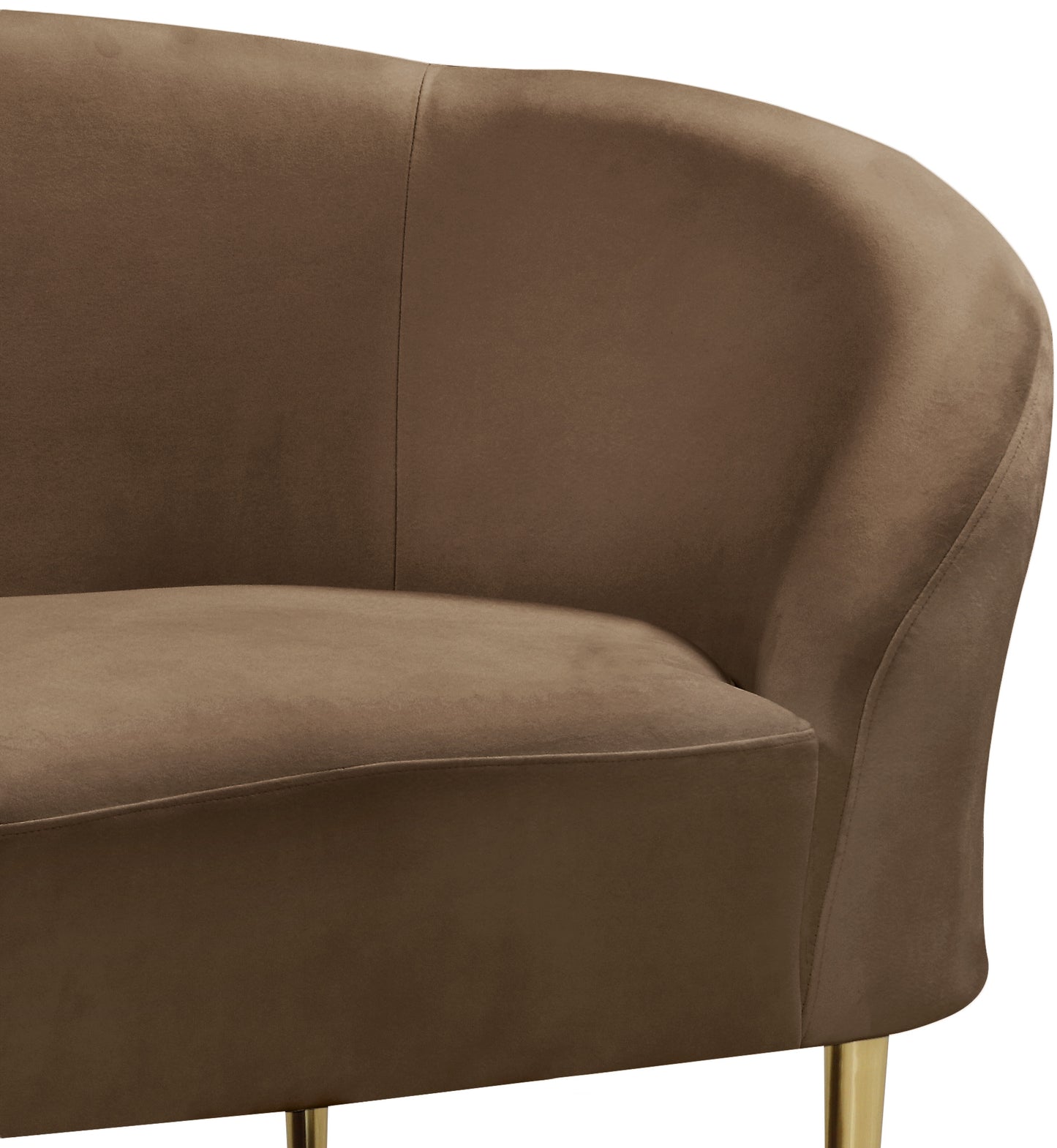 maddox brown velvet chair c