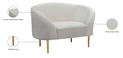 Maddox Cream Velvet Chair C