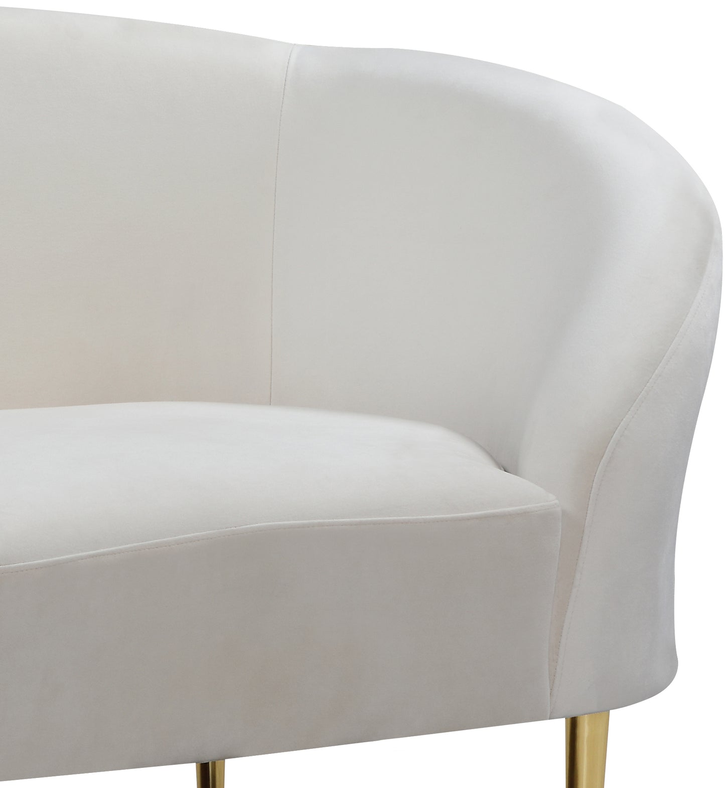 maddox cream velvet chair c