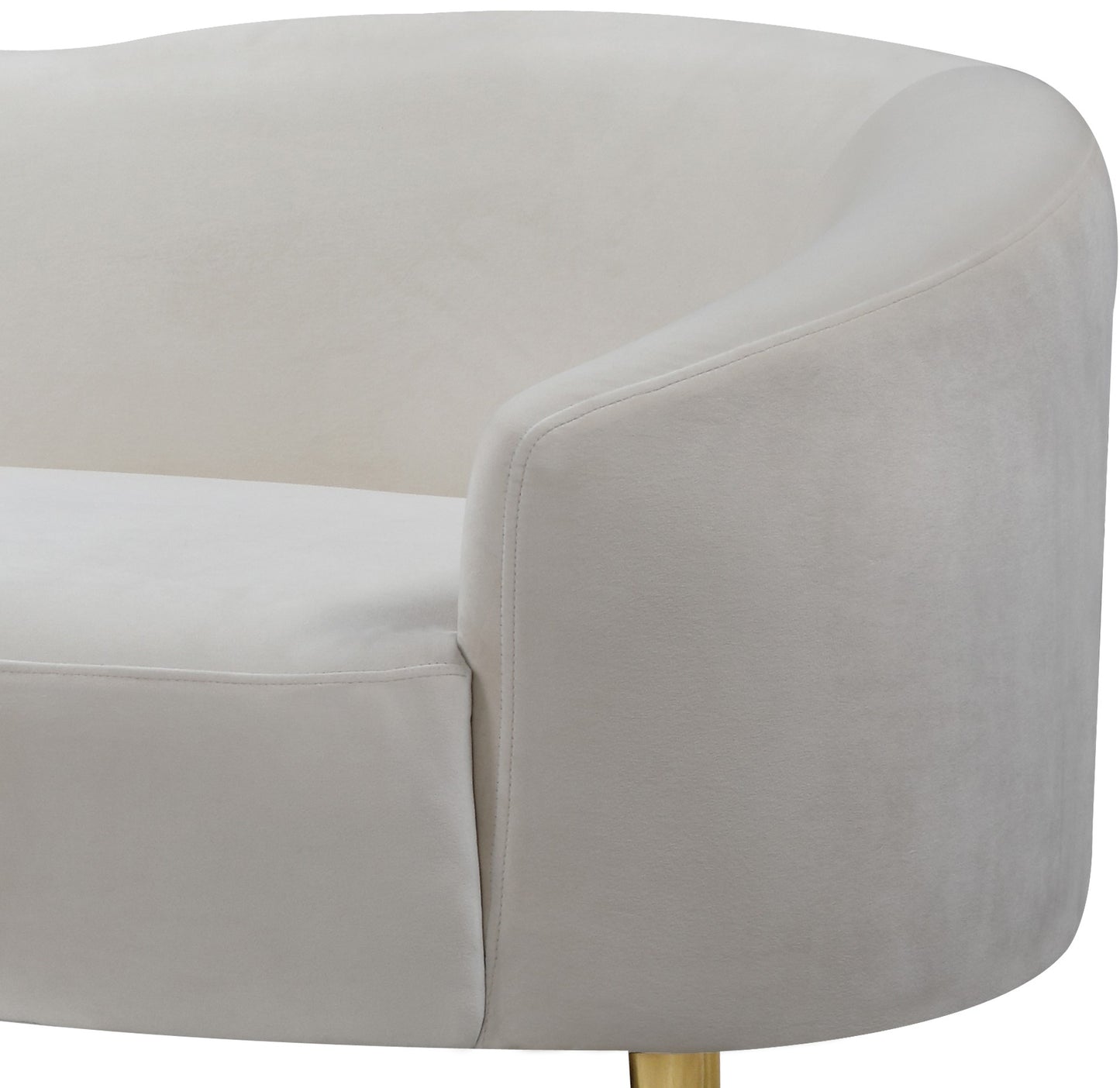 maddox cream velvet loveseat l