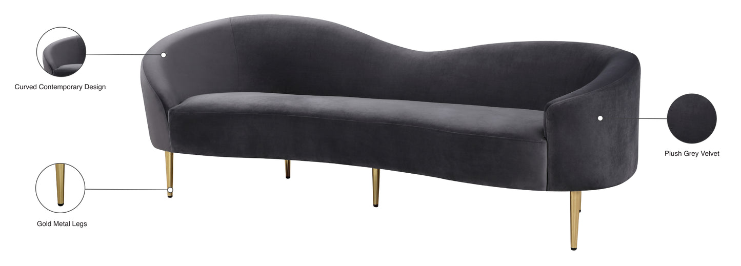 maddox grey velvet sofa s