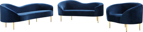 Maddox Navy Velvet Chair C