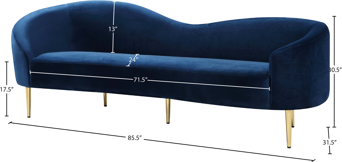 maddox navy velvet sofa s