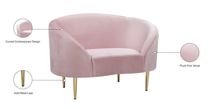 Maddox Pink Velvet Chair C