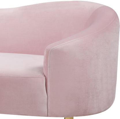 Maddox Pink Velvet Loveseat L