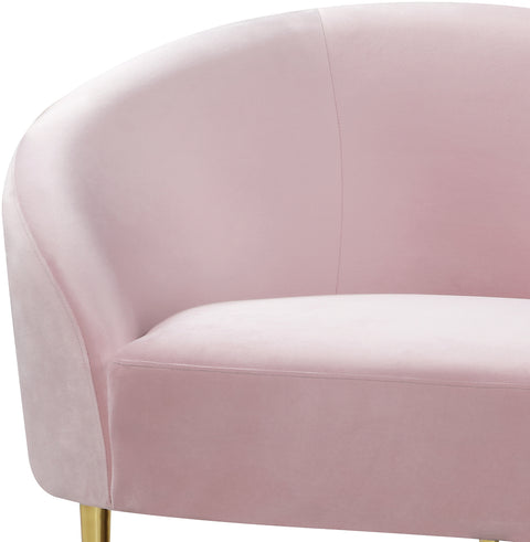 Maddox Pink Velvet Sofa S