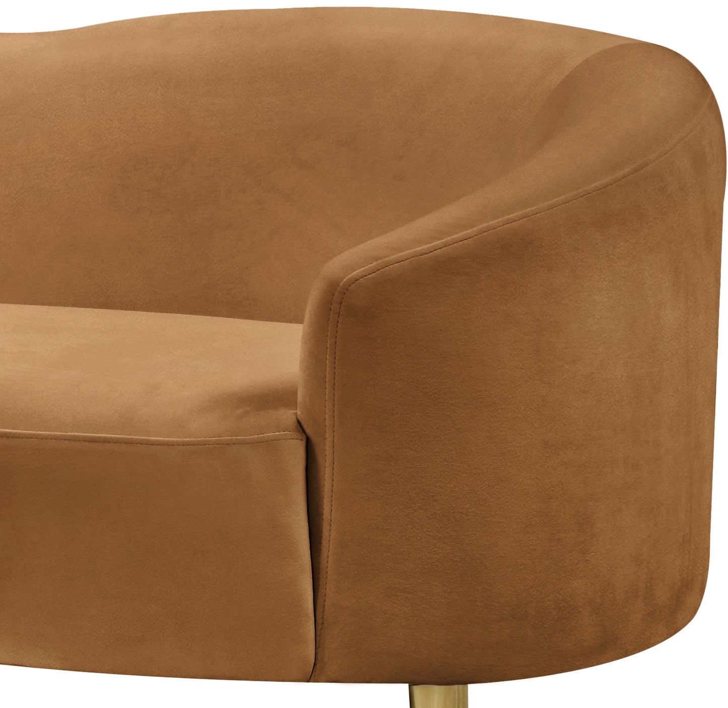 maddox saddle velvet loveseat l