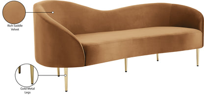 Maddox Saddle Velvet Sofa S