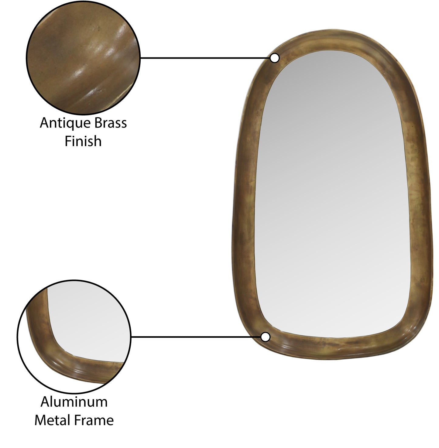 pavilion brass mirror