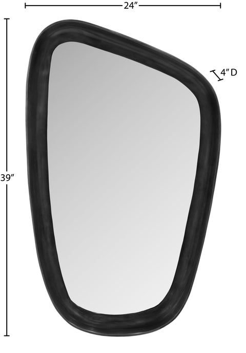Olive 24" Black Aluminum Frame Mirror, 1 Piece (Style 2)